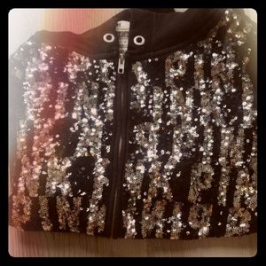VS pink bling zip up
